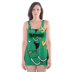 Adventure Time The Legend Of Zelda Skater Dress Swimsuit by Sarkoni