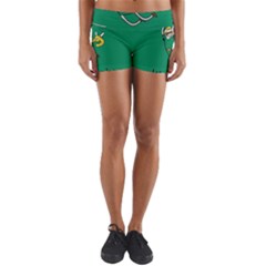 Adventure Time The Legend Of Zelda Yoga Shorts by Sarkoni