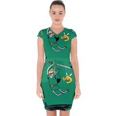 Adventure Time The Legend Of Zelda Capsleeve Drawstring Dress  by Sarkoni