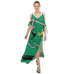 Adventure Time The Legend Of Zelda Maxi Chiffon Cover Up Dress by Sarkoni