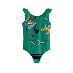 Adventure Time The Legend Of Zelda Kids  Frill Swimsuit by Sarkoni