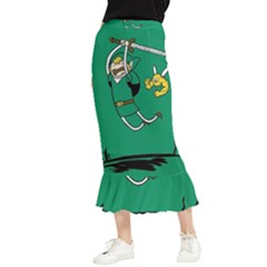 Adventure Time The Legend Of Zelda Maxi Fishtail Chiffon Skirt by Sarkoni