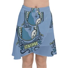 Drawing Illustration Anime Cartoon My Neighbor Totoro Chiffon Wrap Front Skirt by Sarkoni