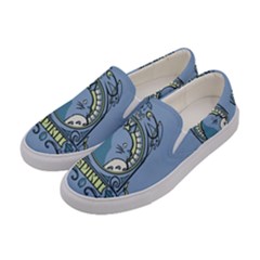 Drawing Illustration Anime Cartoon My Neighbor Totoro Women s Canvas Slip Ons by Sarkoni