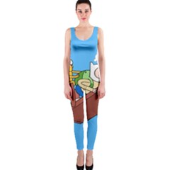 Cartoon Adventure Time Jake And Finn One Piece Catsuit by Sarkoni