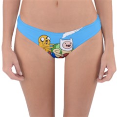 Cartoon Adventure Time Jake And Finn Reversible Hipster Bikini Bottoms by Sarkoni