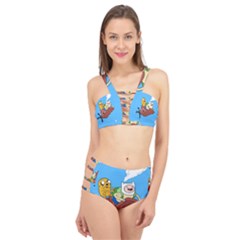 Cartoon Adventure Time Jake And Finn Cage Up Bikini Set by Sarkoni