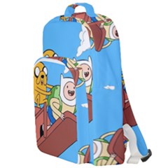 Cartoon Adventure Time Jake And Finn Double Compartment Backpack by Sarkoni