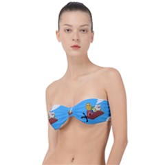 Cartoon Adventure Time Jake And Finn Classic Bandeau Bikini Top  by Sarkoni