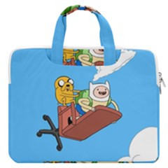 Cartoon Adventure Time Jake And Finn Macbook Pro 16  Double Pocket Laptop Bag  by Sarkoni