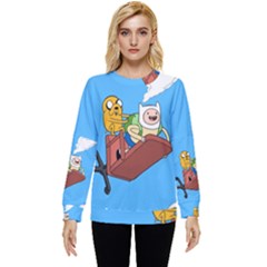 Cartoon Adventure Time Jake And Finn Hidden Pocket Sweatshirt by Sarkoni