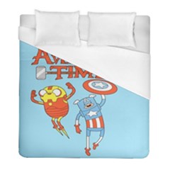 Adventure Time Avengers Age Of Ultron Duvet Cover (full/ Double Size) by Sarkoni