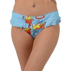 Adventure Time Avengers Age Of Ultron Frill Bikini Bottoms by Sarkoni