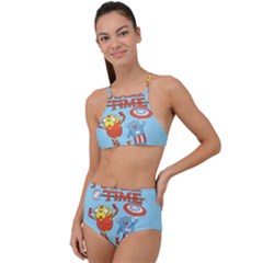 Adventure Time Avengers Age Of Ultron Halter Tankini Set by Sarkoni