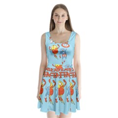 Adventure Time Avengers Age Of Ultron Split Back Mini Dress  by Sarkoni