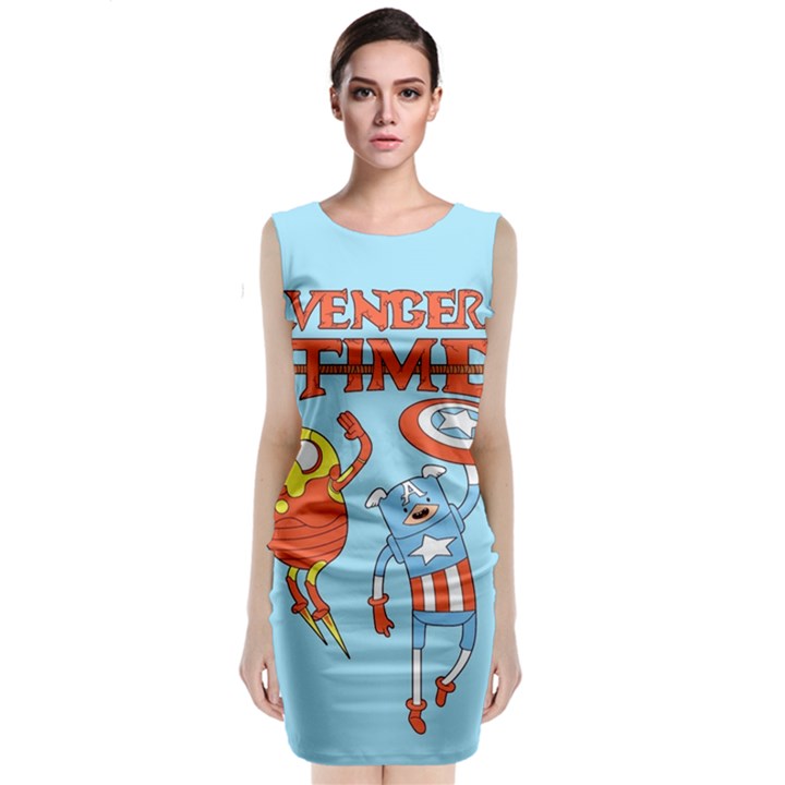 Adventure Time Avengers Age Of Ultron Sleeveless Velvet Midi Dress