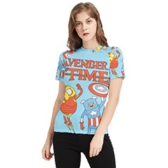 Adventure Time Avengers Age Of Ultron Women s Short Sleeve Rash Guard by Sarkoni