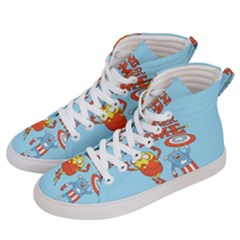 Adventure Time Avengers Age Of Ultron Men s Hi-top Skate Sneakers by Sarkoni