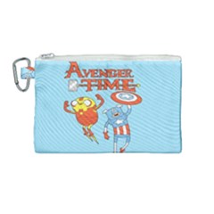 Adventure Time Avengers Age Of Ultron Canvas Cosmetic Bag (medium) by Sarkoni