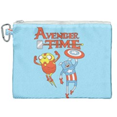 Adventure Time Avengers Age Of Ultron Canvas Cosmetic Bag (xxl) by Sarkoni