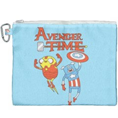 Adventure Time Avengers Age Of Ultron Canvas Cosmetic Bag (xxxl) by Sarkoni