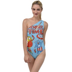 Adventure Time Avengers Age Of Ultron To One Side Swimsuit by Sarkoni