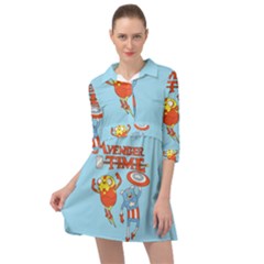 Adventure Time Avengers Age Of Ultron Mini Skater Shirt Dress by Sarkoni