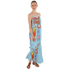 Adventure Time Avengers Age Of Ultron Cami Maxi Ruffle Chiffon Dress by Sarkoni