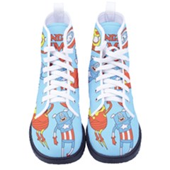 Adventure Time Avengers Age Of Ultron Women s High-top Canvas Sneakers by Sarkoni