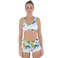 Adventure Time Finn And Jake Snow Racerback Boyleg Bikini Set by Sarkoni