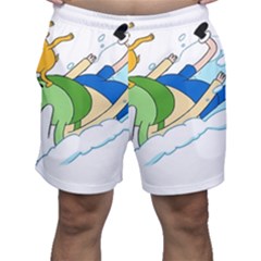 Adventure Time Finn And Jake Snow Men s Shorts by Sarkoni