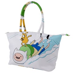 Adventure Time Finn And Jake Snow Canvas Shoulder Bag by Sarkoni