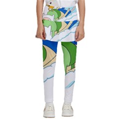 Adventure Time Finn And Jake Snow Kids  Skirted Pants by Sarkoni