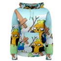 Adventure Time Finn And Jake Cartoon Network Parody Women s Pullover Hoodie View1