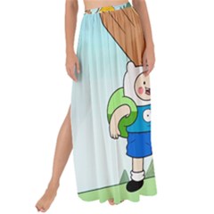 Adventure Time Finn And Jake Cartoon Network Parody Maxi Chiffon Tie-up Sarong by Sarkoni