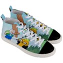 Adventure Time Finn And Jake Cartoon Network Parody Men s Mid-Top Canvas Sneakers View3