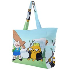 Adventure Time Finn And Jake Cartoon Network Parody Simple Shoulder Bag by Sarkoni