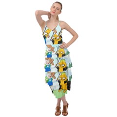 Adventure Time Finn And Jake Cartoon Network Parody Layered Bottom Dress by Sarkoni