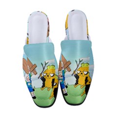 Adventure Time Finn And Jake Cartoon Network Parody Women s Classic Backless Heels by Sarkoni