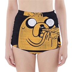 Adventure Time Jake  I Love Food High-waisted Bikini Bottoms by Sarkoni