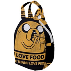 Adventure Time Jake  I Love Food Travel Backpack by Sarkoni