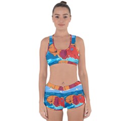 Adventure Time Fish Landscape Racerback Boyleg Bikini Set by Sarkoni