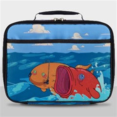 Adventure Time Fish Landscape Full Print Lunch Bag by Sarkoni