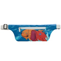 Adventure Time Fish Landscape Active Waist Bag by Sarkoni