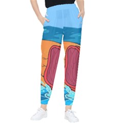 Adventure Time Fish Landscape Women s Tapered Pants by Sarkoni