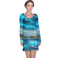 Artistic Fantasy Psychedelic Long Sleeve Nightdress by Sarkoni