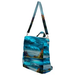 Artistic Fantasy Psychedelic Crossbody Backpack by Sarkoni