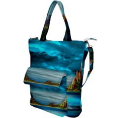 Artistic Fantasy Psychedelic Shoulder Tote Bag by Sarkoni