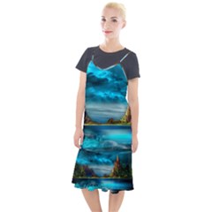 Artistic Fantasy Psychedelic Camis Fishtail Dress by Sarkoni