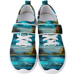 Artistic Fantasy Psychedelic Men s Velcro Strap Shoes by Sarkoni